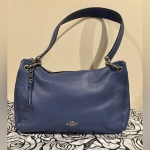 Coach Blue Leather Shoulder Bag